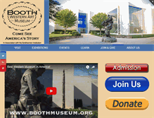 Tablet Screenshot of boothmuseum.org